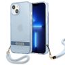 Guess GUHCP13MHTSGSB iPhone 13 / 14 / 156.1" niebieski/blue hardcase Translucent Strap na NearMe.pl