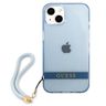 Guess GUHCP13MHTSGSB iPhone 13 / 14 / 156.1" niebieski/blue hardcase Translucent Strap na NearMe.pl