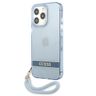 Guess GUHCP13LHTSGSB iPhone 13 Pro / 13 6,1" niebieski/blue hardcase Translucent Stap na NearMe.pl
