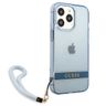 Guess GUHCP13XHTSGSB  iPhone 13 Pro Max6,7" niebieski/blue hardcase Translucent Stap na NearMe.pl