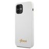 Guess GUHCP12SLSLMGWH iPhone12 mini 5,4" biały/white hardcase Metal Logo Script na NearMe.pl