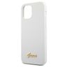 Guess GUHCP12SLSLMGWH iPhone12 mini 5,4" biały/white hardcase Metal Logo Script na NearMe.pl