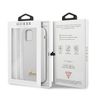 Guess GUHCP12SLSLMGWH iPhone12 mini 5,4" biały/white hardcase Metal Logo Script na NearMe.pl