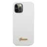 Guess GUHCP12MLSLMGWH iPhone12/12 Pro 6,1" biały/white hardcase Metal Logo Script na NearMe.pl