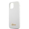 Guess GUHCP12MLSLMGWH iPhone12/12 Pro 6,1" biały/white hardcase Metal Logo Script na NearMe.pl