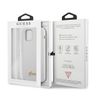 Guess GUHCP12MLSLMGWH iPhone12/12 Pro 6,1" biały/white hardcase Metal Logo Script na NearMe.pl