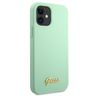 Guess GUHCP12SLSLMGGN iPhone12 mini 5,4" zielony/green hardcase Metal Logo Script na NearMe.pl
