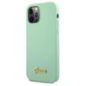 Guess GUHCP12MLSLMGGN iPhone12/12 Pro 6,1" zielony/green hardcase Metal Logo Script na NearMe.pl