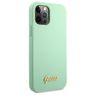Guess GUHCP12MLSLMGGN iPhone12/12 Pro 6,1" zielony/green hardcase Metal Logo Script na NearMe.pl