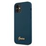 Guess GUHCP12SLSLMGBL iPhone 12 mini 5,4" niebieski/blue hardcase Metal Logo Script na NearMe.pl