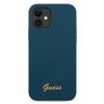 Guess GUHCP12SLSLMGBL iPhone 12 mini 5,4" niebieski/blue hardcase Metal Logo Script na NearMe.pl