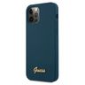 Guess GUHCP12MLSLMGBL iPhone12/12 Pro 6,1" niebieski/blue hardcase Metal Logo Script na NearMe.pl