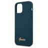 Guess GUHCP12MLSLMGBL iPhone12/12 Pro 6,1" niebieski/blue hardcase Metal Logo Script na NearMe.pl