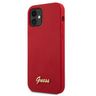 Guess GUHCP12SLSLMGRE iPhone12 mini 5,4" czerwony/red hardcase Metal Logo Script na NearMe.pl