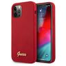 Guess GUHCP12LLSLMGRE iPhone12 Pro Max 6,7" czerwony/red hardcase Metal Logo Script na NearMe.pl
