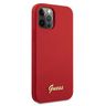 Guess GUHCP12LLSLMGRE iPhone12 Pro Max 6,7" czerwony/red hardcase Metal Logo Script na NearMe.pl