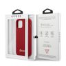 Guess GUHCP12LLSLMGRE iPhone12 Pro Max 6,7" czerwony/red hardcase Metal Logo Script na NearMe.pl