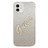 Guess GUHCP12SPCUGLSGO iPhone 12 mini5,4" złoty/gold hardcase Glitter Gradient Script na NearMe.pl