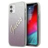 Guess GUHCP12SPCUGLSPI iPhone 12 mini5,4" różowy/pink hardcase Glitter Gradient Script na NearMe.pl