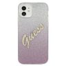 Guess GUHCP12SPCUGLSPI iPhone 12 mini5,4" różowy/pink hardcase Glitter Gradient Script na NearMe.pl