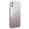Guess GUHCP12SPCUGLSPI iPhone 12 mini5,4" różowy/pink hardcase Glitter Gradient Script na NearMe.pl