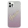 Guess GUHCP12MPCUGLSPI iPhone 12/12 Pro6,1" różowy/pink hardcase Glitter Gradient Script na NearMe.pl