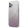 Guess GUHCP12LPCUGLSPI iPhone 12 Pro Max6,7" różowy/pink hardcase Glitter Gradient Script na NearMe.pl