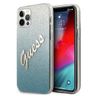 Guess GUHCP12LPCUGLSBL iPhone 12 Pro Max 6,7" niebieski/blue hardcase Glitter Gradient Script na NearMe.pl
