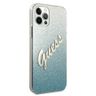 Guess GUHCP12LPCUGLSBL iPhone 12 Pro Max 6,7" niebieski/blue hardcase Glitter Gradient Script na NearMe.pl
