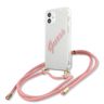 Guess GUHCP12SCRTVSPI iPhone 12 mini 5,4" różowy/pink hardcase Script Vintage na NearMe.pl