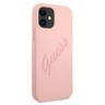 Guess GUHCP12SLSVSPI iPhone 12 mini5,4" różowy/pink hardcase Script Vintage na NearMe.pl