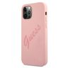 Guess GUHCP12LLSVSPI iPhone 12 Pro Max6,7" różowy/pink hardcase Script Vintage na NearMe.pl