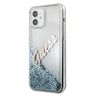 Guess GUHCP12SGLVSBL iPhone 12 mini5,4" niebieski/blue hardcase Glitter Vintage Script na NearMe.pl