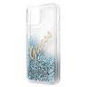 Guess GUHCP12SGLVSBL iPhone 12 mini5,4" niebieski/blue hardcase Glitter Vintage Script na NearMe.pl