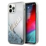 Guess GUHCP12LGLVSBL iPhone 12 Pro Max6,7" niebieski/blue hardcase Glitter Vintage Script na NearMe.pl