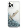 Guess GUHCP12LGLVSBL iPhone 12 Pro Max6,7" niebieski/blue hardcase Glitter Vintage Script na NearMe.pl