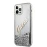 Guess GUHCP12LGLVSSI iPhone 12 Pro Max6,7" srebrny/silver hardcase Glitter Vintage Script na NearMe.pl