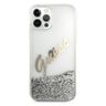 Guess GUHCP12LGLVSSI iPhone 12 Pro Max6,7" srebrny/silver hardcase Glitter Vintage Script na NearMe.pl