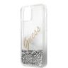 Guess GUHCP12LGLVSSI iPhone 12 Pro Max6,7" srebrny/silver hardcase Glitter Vintage Script na NearMe.pl