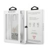 Guess GUHCP12LGLVSSI iPhone 12 Pro Max6,7" srebrny/silver hardcase Glitter Vintage Script na NearMe.pl