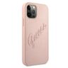Guess GUHCP12MRSAVSRG iPhone 12/12 Pro 6,1" różowy/pink hardcase Saffiano Vintage Script na NearMe.pl
