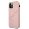 Guess GUHCP12LRSAVSRG iPhone 12 Pro Max6,7" różowy/pink hardcase Saffiano Vintage Script na NearMe.pl