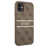Guess GUHCN614GDBR iPhone 11 / Xr 6,1"brązowy/brown hardcase 4G Stripe na NearMe.pl