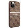 Guess GUHCP12M4GDBR iPhone 12/12 Pro6,1" brązowy/brown hardcase 4G Stripe na NearMe.pl