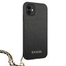Guess GUHCN61SASGBK iPhone 11 6,1" / Xrczarny/black hardcase Saffiano Chain na NearMe.pl