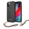 Guess GUHCP12MSASGBK iPhone 12/12 Pro6,1" czarny/black hardcase Saffiano Chain na NearMe.pl