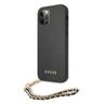 Guess GUHCP12MSASGBK iPhone 12/12 Pro6,1" czarny/black hardcase Saffiano Chain na NearMe.pl