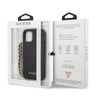 Guess GUHCP12MSASGBK iPhone 12/12 Pro6,1" czarny/black hardcase Saffiano Chain na NearMe.pl