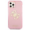 Guess GUHCP12LPCUGL4GPI iPhone 12 ProMax 6,7" różowy/pink hard case Glitter 4G Big Logo na NearMe.pl