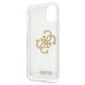 Guess GUHCN61PCUGL4GTR iPhone 11 6,1"/ Xr transparent hard case Glitter 4G Big Logo na NearMe.pl